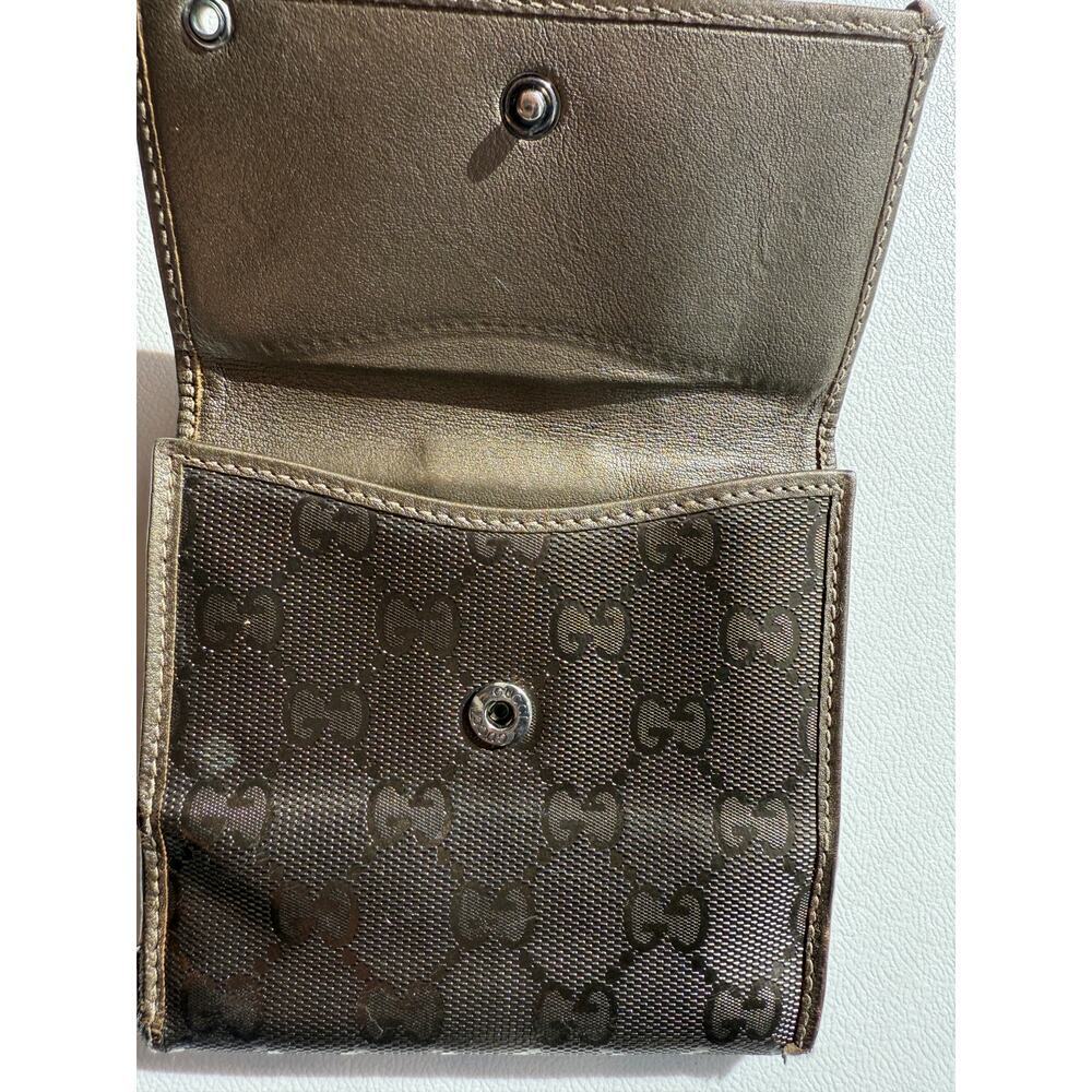 Gucci Gg Signature Bi-fold Compact wallet authentic fair condition - Picture 3 of 16